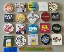🔥New 20 Mix Beer Bar Coasters coaster Lot H Bluemoon Stella Mango Cart Kona 805 picture