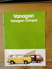 Original 1981 VW Volkswagen Vanagon Van & Camper Sales Brochure Catalog picture