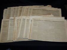 1838-1839 INDEPENDENT CHRONICLE & BOSTON NEWSPAPERS LOT OF 32 ISSUES - NP 1426G picture