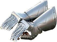 Late Medieval Steel Kinght Gauntlet Hand Gloves SCA Cosplay Gauntlet picture