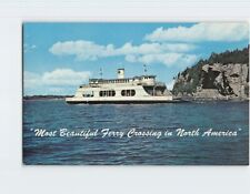 Postcard MV Adirondack Passing Rock Point Burlington Harbor Vermont USA picture