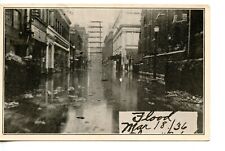 Street Flooded March 1936-Pittsburgh-Pennsylvania-Vintage Disaster Postcard picture