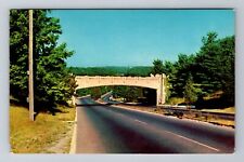 CT-Connecticut, Scene Along Merritt Parkway, Antique, Vintage Souvenir Postcard picture