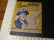 1946 gene autry's hit kit, 20 favorite songs gene autry sings picture