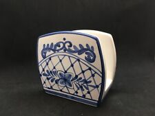 Contemporary Chinese Blue and White Porcelain Napkin Holder picture