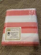 Sears Duo Tone Stripe King Flat Sheets, Vintage Never Used picture