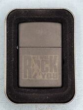 Vintage 2008 We Will Rock You Black Matte Zippo Lighter picture