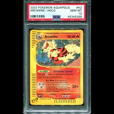 PSA 10 Arcanine Holo Aquapolis H2/H32 WOTC Rare Pokemon Card - POP 73 picture