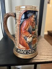 Vintage DBGM West German Pewter Lidded Beer Steins picture
