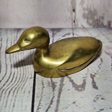 Vintage Solid Brass Duck Figurine Figure 4