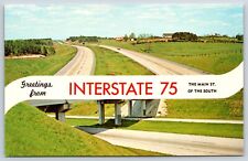 Postcard Greetings From Interstate 75, The Main St. To South, Florida Unposted picture