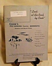 COOK'S 1952 WINONA CO MINNESOTA DIRECTORY BUYER GUIDE FARM ARTICLES ADVERTISING. picture