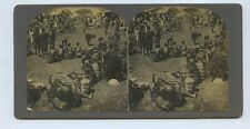 Market At Port Florence Lago Victoria Ngaya Africa Stereoview c1900s picture