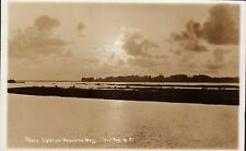 Moonlight On Nehalem Bay Oregon RPPC Postcard AZO UNP 1919 picture