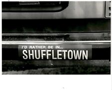 LG39 1982 Orig Milton Hinnant Photo I'D RATHER BE IN SHUFFLETOWN BUMPER STICKER picture