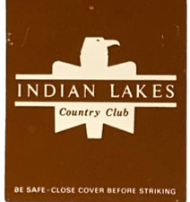 INDIAN LAKES COUNTRY CLUB Golf Tennis Bloomingdale Ill Vintage Matchbook Cover picture