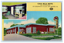 c1940s Casa Bella Motel, On Highways 65 & 69 Des Moines Iowa IA Postcard picture