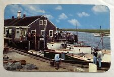 Typical Cape Cod Harbor Scene Postcard (J1) picture