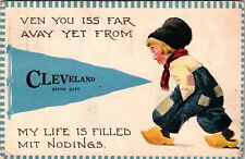 Cleveland, Ohio My Life is Filled Mit Nodings 1913 Dutch Antique Postcard K192 picture