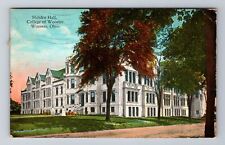 Wooster OH-Ohio, College of Wooster, Holden Hall, Vintage c1929 Postcard picture