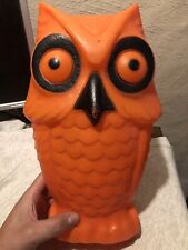 Vintage Rare 1972 Owl Blow Mold Holloween Original Needs Cord picture