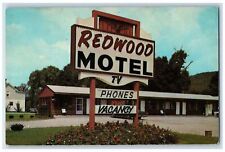 1969 Redwood Motel North Adams Massachusetts MA Unposted Vintage Postcard picture