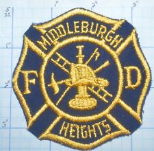 OHIO, MIDDLEBURGH HEIGHTS FIRE DEPT VINTAGE PATCH picture