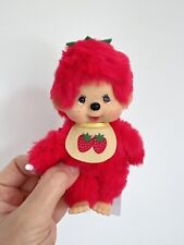 Sekiguchi Fruit Strawberry Red Mini Monchhichi Plush Doll 🍓 picture