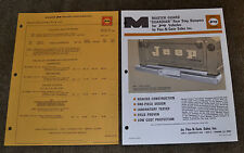 VTG 1967  Special Equipment Price List Kaiser Jeep Flex-N-Gate Rear Step Bumpers picture