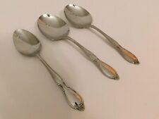A3 - Oneida Community Stainless Chatelaine Tablespoon + 2 Round Casserole Spoons picture