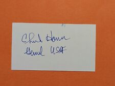 General Charles Horner signed autograph business card USAF US AIR FORCE picture