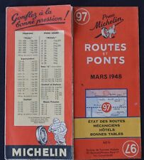 1948 MICHELIN 97 ROADS & BRIDGES Bibendum Guide Tire Tyre Map picture