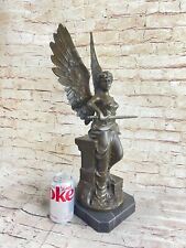 Athena Goddess Peace Wisdom Hero Statue Figurine Bronze Angel Sculpture art gift picture