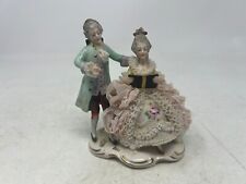 Dresden Meissen  Victorian Courting SINGING LACE AS IS picture