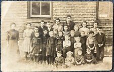 Ray, Indiana School Children RPPC Postcard Steuben County picture