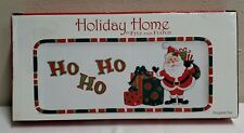 Fitz And Floyd That’s A Wrap 2007 Elongated Christmas Ceramic Tray picture