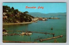 Sausalito CA-California, Typical Scene, Bridgeway, Shops, Vintage Postcard picture