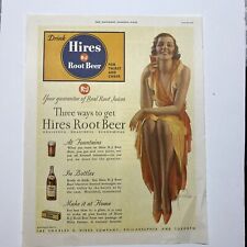 Rolf Armstrong Vintage Hires Root Beer Illustration 1933 Saturday Evening Post picture