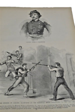 antique original 1895 book Frank Leslie's Illustrated History of the Civil War  picture