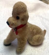 SMALL VINTAGE OR ANTIQUE POODLE FIGURE - FUZZY - SUPER CUTE  - CIRCA 1950’S? picture