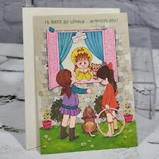 Vintage Buzza Greeting Card Get Well Soon Lovables By Leslie Little Girls picture