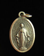 Vintage Mary Miraculous Medal Religious Holy Catholic picture