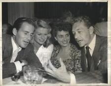 1947 Press Photo Hugh Marlowe, K.T. Stevens, Paul Heinreid & Wife Lisl at Ciro's picture