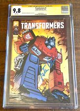 TRANSFORMERS #1 CGC SS 9.8 PETER CULLEN SIGNED COVER-A VARIANT OPTIMUS PRIME HOT picture
