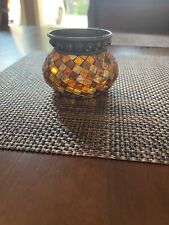 Partylite Global Fusion Mosaic Glass Tealight with box picture