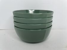 4 Vtg Texas Ware 5-sided Small Sage Green Melamine Bowls Berry 5” Camper HTF picture