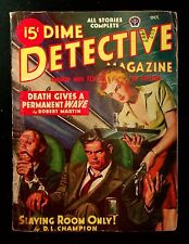 Dime Detective Magazine Pulp Oct 1947 Vol. 55 #3 GD picture