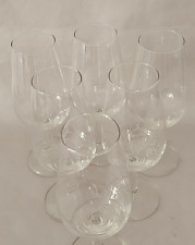 Job Lot 6 Vintage Wine Champagne Flutes Glasses Inscribed Mercedes SL`89   Jerez picture
