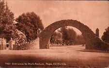 Entrance Arch NAPA State Hospital Insane Asylum California Postcard 1914 PC5 picture