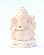 Ganpati Wooden Idol Natural Shwetark Ganpati Root Idol (5 L x 2.5 B x 8 H cm,) picture
